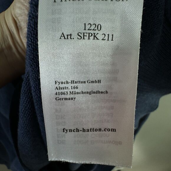 Mens Fynch-Hatton Superfine 3-Ply Cotton Sweater Size 3X Crew Neck Pullover - Picture 3 of 7